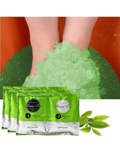 Buy Foot Bath Salt Remove Toxins With tea tree oil and moisturizing gel Foot Callus Fight Infections Boost Immunity Help Treat Athletes Foot, Inflammation, Relieve Tired, Achy, Itchy Feet 50g+50g in Saudi Arabia