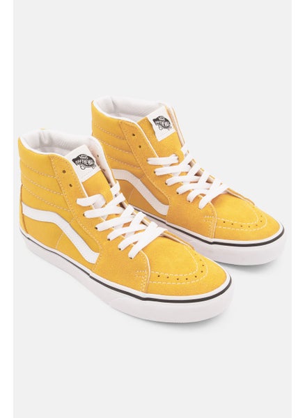 Buy Men Lace Up Casual Shoes, Gold/White in UAE