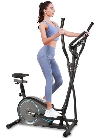 اشتري Elliptical Fitness Exercise Bike | Cross Trainer Machine Exercise Bike With Fit Show (FS) App, & Tablet Rack For Home Gym في الامارات