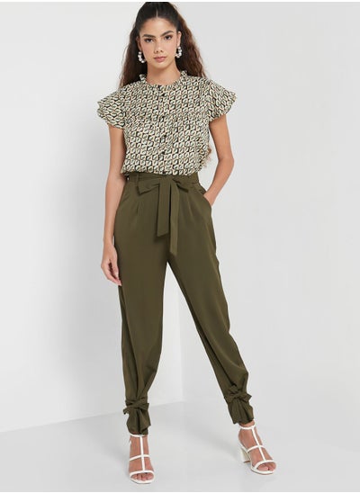 Buy Printed Loose Fit Crop Top in Saudi Arabia