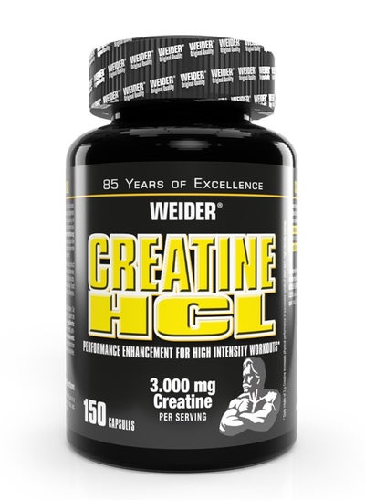 Buy Creatine HCL Performance Enhancement For High Intensity Workout, 3.000mg Creatine Per servings - 150 Capsules in UAE