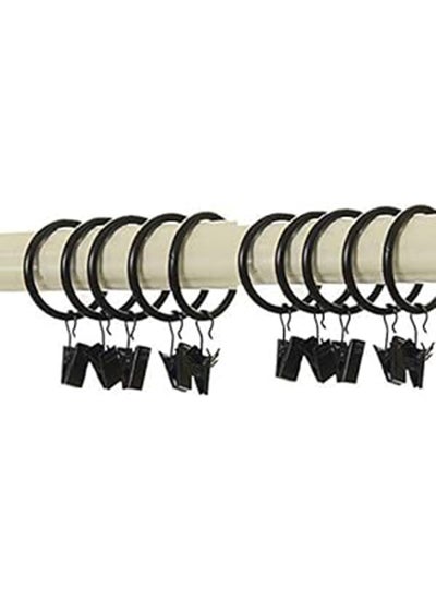 Buy Curtain Buckle With Clip Hanging Curtain Tools 10Pcs Hanging Curtain Rings And Clips in Egypt