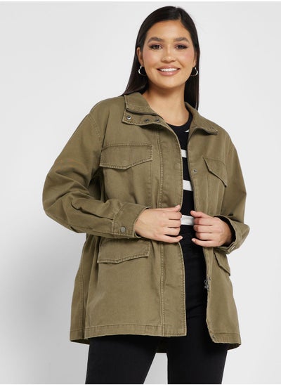 Buy Pocket Detail Jacket in Saudi Arabia