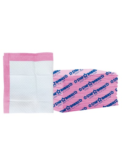 اشتري Disposable Changing Mat Large 45 X 60Cm Pack Of 6 - Pink في الامارات