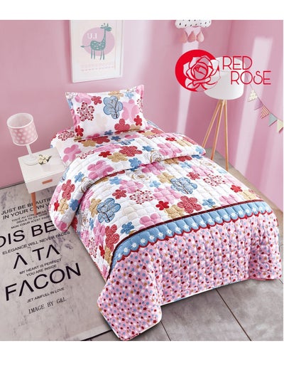 Buy Compressed bed comforter set consisting of 3 pieces with children's drawings in Saudi Arabia