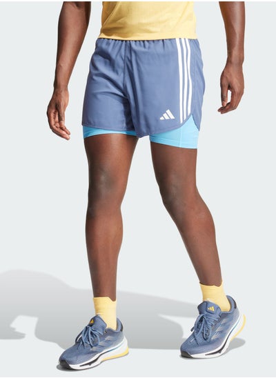 اشتري 2In1 Own The Run 3 Stripes Shorts في السعودية