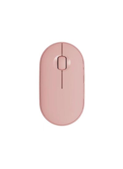 اشتري Cross-border Logitech M350 2.4G Bluetooth Dual-mode Mute Notebook Pebble Wireless Mouse Rose pink في الامارات