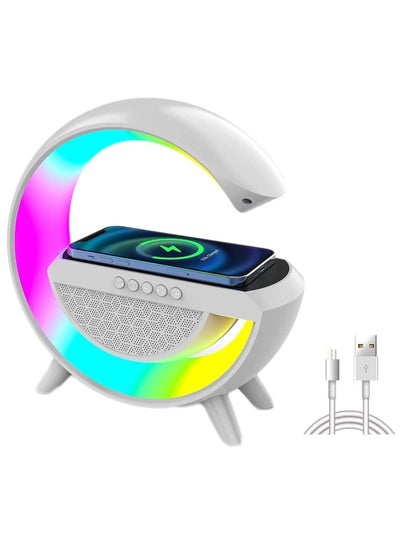 Buy Wireless Bluetooth Night Light Charging Speaker Surround Smart PC Home Notebook Phone Loudspeakers Wakeup Lamp in UAE