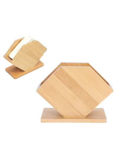 اشتري Napkin Holder, Bamboo Napkin Holder, Vintage Farmhouse Kitchen Napkin Holder, for Farmhouse Kitchen Countertop Dining Table Wedding Home Decor, Restaurant, Countertop في الامارات