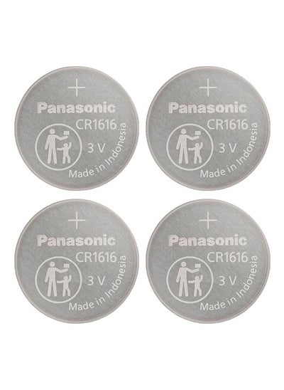 Buy Panasonic CR 1616 Lithium Coin Battery Pack of 4 in Saudi Arabia