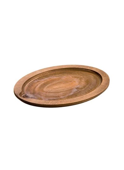 اشتري Wooden Oval Wood Underliner Walnut Stain USA في الامارات