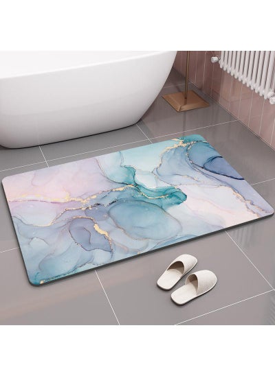 Buy Diatom Bath Mats,Anti-Slip Bathroom Floor Mats and Quick Dry Bath Rug,Super Absorbent Bathtub Mat with Non-Slip,Thickened,Soft, Easier Clean Carpet in Saudi Arabia