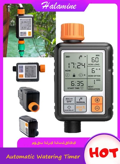 Automatic Watering Timer, Digital Water Timer, for Watering Large LCD ...