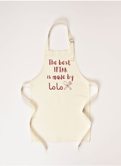 اشتري The best Iftar is made by Mama - Red Print - Children Apron في الامارات