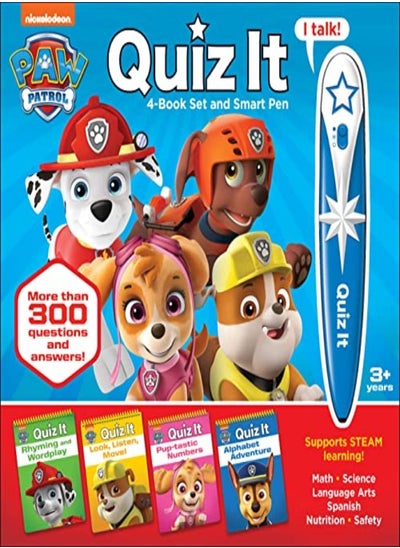 اشتري Paw Patrol  Quiz It 4Book Set And Smart Pen في الامارات