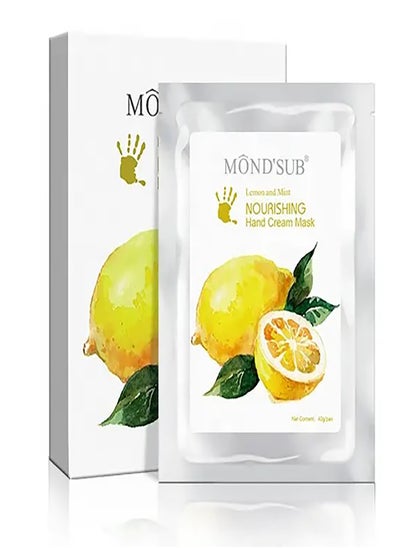 Buy Moroccan Lemon and Mint Magic Exfoliating and Moisturizing Hand Gloves 5 Pairs in Saudi Arabia