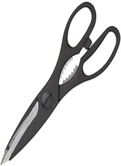 اشتري KitchenCraft KCSCISSORMP Kitchen Scissors/Bottle Opener, Stainless Steel, 21 cm, Black في مصر