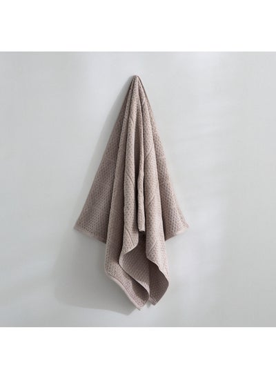 Buy Cloud Soft Serene Zero Twist Textured Bath Towel 140 x 70 cm in UAE