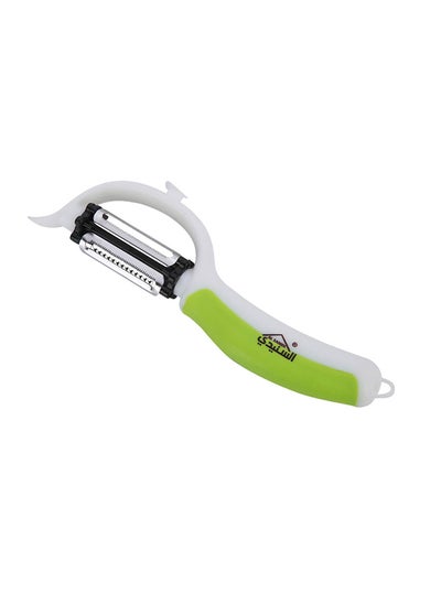 Buy Plastic fruit and Vegetables peeler, Potatoes peeler, Green, Size 21 Cm in Saudi Arabia