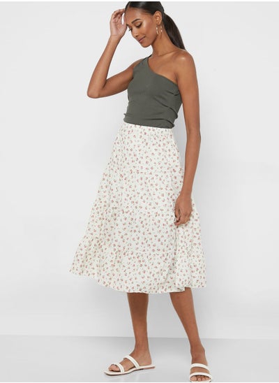 Buy Tiered Printed Skirt in Saudi Arabia