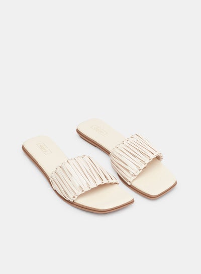 Buy Strappy Slip-On Flat Sandals in Egypt