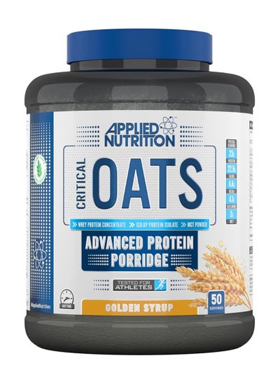 Buy Applied Nutrition Critical Oats Protein Porridge, Fortified with Amino Acids and  fiber and minerals, Golden Syrup Flavor, 3 Kg in UAE