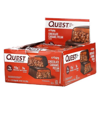 Buy Quest Nutrition Hero Bar 60g Chocolate Caramel Pecan 1x12 in UAE