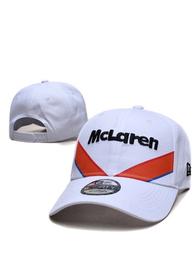 Buy McLaren Logo Embroidered Adjustable Baseball Caps for Men and Women Hat Travel Cap Car Racing Motor Hat in UAE