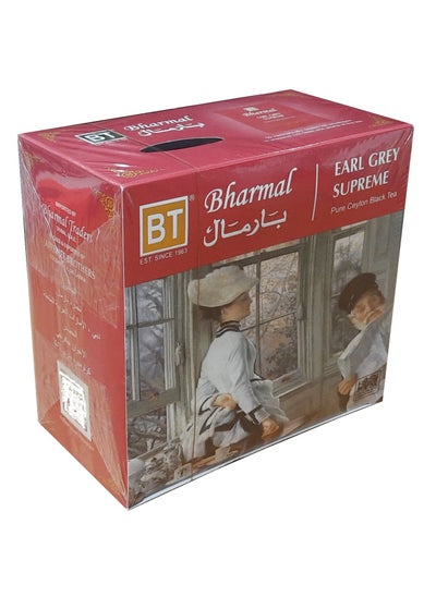 Buy Bharmal Earl Grey Supreme Pure Ceylon Black Tea Teabags in UAE