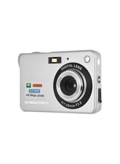 اشتري Portable 1080P Digital Camera Video Camcorder 48MP Anti-shake 8X Zoom 2.7 Inch LCD Screen Face Detact Smile Capture Built-in Lithium Battery with Carry Bag Wrist Strap for Kids Teens في الامارات