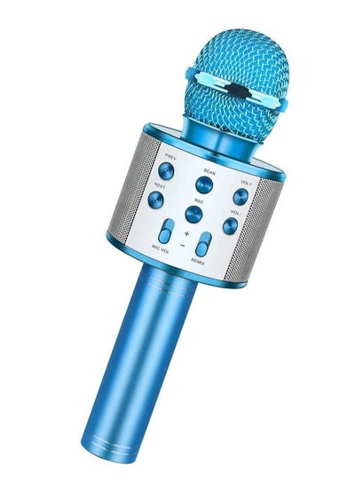 Buy Wireless Bluetooth Karaoke Microphone,Rechargeable Kids Microphone Karaoke Machine,Professional Handheld Karaoke Mic Speaker Home KTV Kids Birthday Party - Best Gifts for Kids Adults (Blue) in UAE