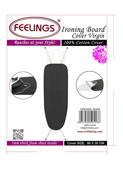 Buy FEELINGS IRON BOARD COVER COTTON FOR VIRGIN SIZE: (96X30cm) in UAE