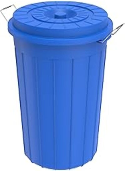 Buy Cosmoplast IFHHDR207BL Plastic Round Multipurpose Drum With Lid, 70 Liters - Blue in Egypt