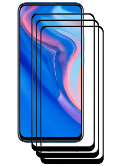 Buy 3 Pieces Antistatic ESD Dustproof Premium Quality High Definition Tempered Glass Screen Protector Designed For Huawei Y9 Prime (2019) in UAE