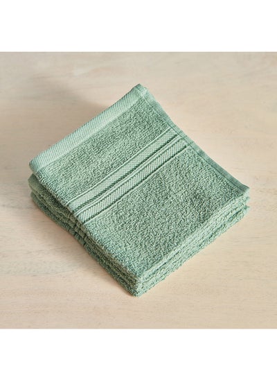 اشتري Essential 4-Piece Carded Face Towel Set 30 x 30 cm في الامارات