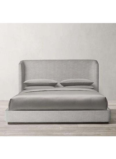 Buy Swedish Wood Chanel Grey Queen Bed By Alhome 180x140 cm in Saudi Arabia