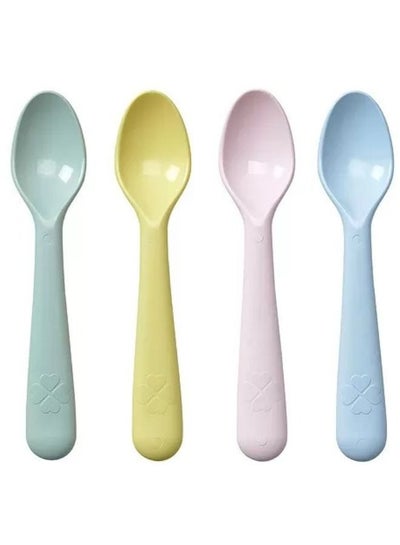 Buy 4 pieces of children's spoon set - multi-colored in Egypt