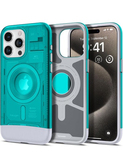 اشتري Classic C1 MagFit for iPhone 15 Pro Case Cover with MagSafe & Extreme Protection Tech - Bondi Blue في الامارات