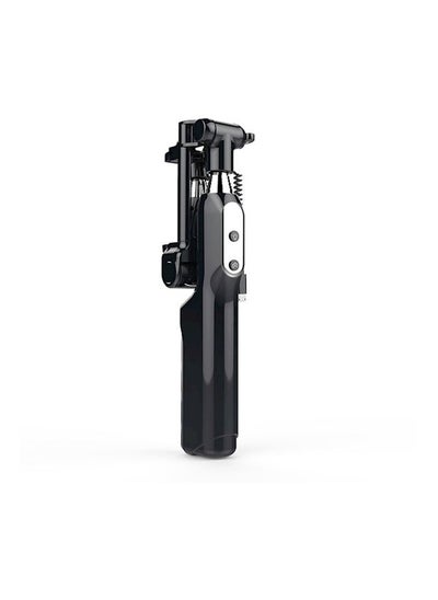 Buy Adjustable Bluetooth Selfie Stick With Rear Mirror Black in Saudi Arabia