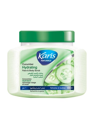 Buy Naturals Cucumber Hydrating Face & Body Scrub 600ml in UAE