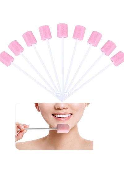 Buy 50 PCS Disposable Mouth Swabs Sponge - Unflavored & Sterile Oral Swabs Dental Swabsticks for Mouth Cleaning in Saudi Arabia