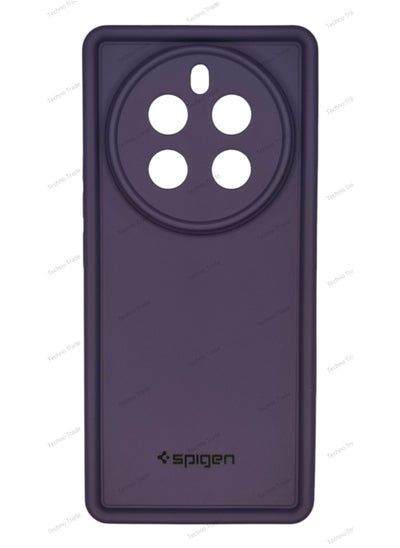 Buy OPPO RENO 12F Spigen Silicone Case Cover With Camera Protection - Purple in Egypt