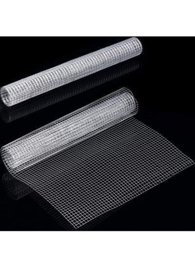 اشتري 2 Sheets 13.7 X 40 Inches Chicken Wire Fence Small Galvanized Welded Metal Cage Fence Wire Mesh Roll Hardware Cloth For Crafting Coop Fences Rabbit Snake Fences Poultry Enclosures في الامارات