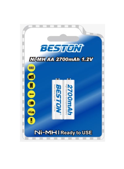 Buy Beston Rechargeable Battery AA 2700 mAh in Egypt