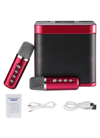 Buy YS 203 Portable Wireless Bluetooth Karaoke Speaker Stereo Bass Dual Microphone in UAE