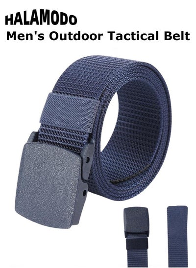 Buy Tactical Belt Golf Belt Nylon Web Belt Military Hiking 47" Nylon Web Work Belt Outdoor Web Belt with Plastic Buckle Great Gift  for Men in Saudi Arabia