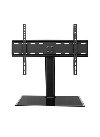 Buy Universal TV Stand Table Bracket with Tempered Glass Base for 32-50 inch LCD LED TVs in Saudi Arabia