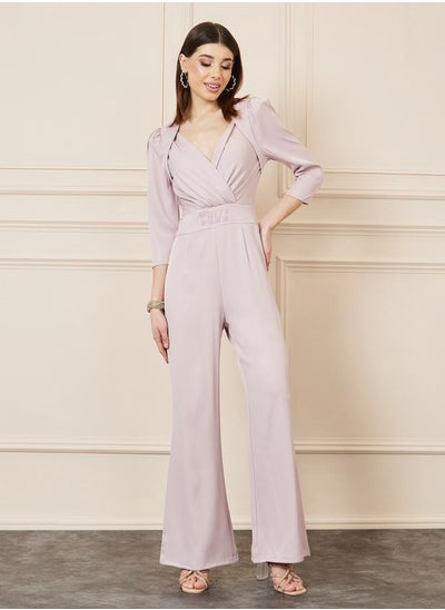 Buy Embellished Wide Leg Tailored Jumpsuit in Saudi Arabia