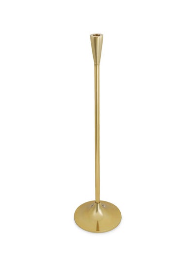 اشتري Slim Taper Candle Holder, Gold - 20x89 cm في الامارات