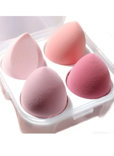 Buy ORiTi Makeup Sponge Set 4pcs Blender Multi-colored Beauty Foundation Blending Sponge for Liquid, Cream, and Powder Dry & Wet Use Makeup Sponge Egg (Pink) in UAE